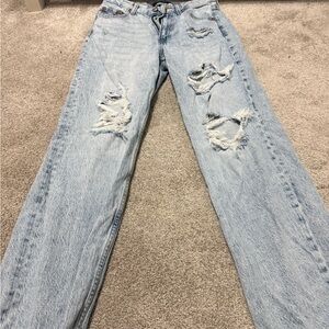 Aeropostale Light Blue Distressed Boyfriend Jeans